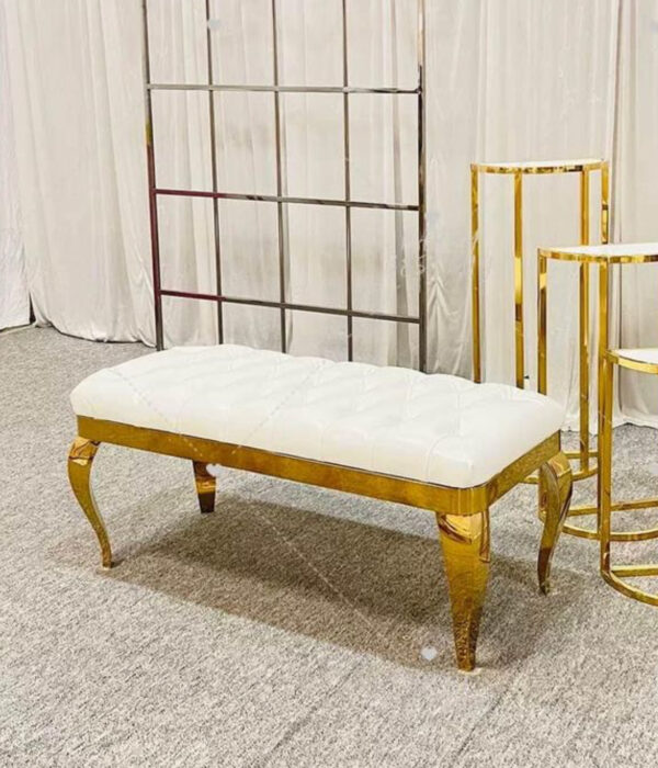 Gold Chaise / Bench